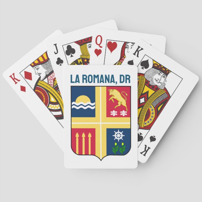 Baraja De Cartas Escudo - La Romana, República Dominicana (Reverso)