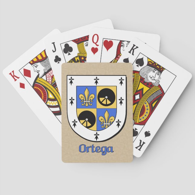 Baraja De Cartas Escudo ortega heráldico (Reverso)