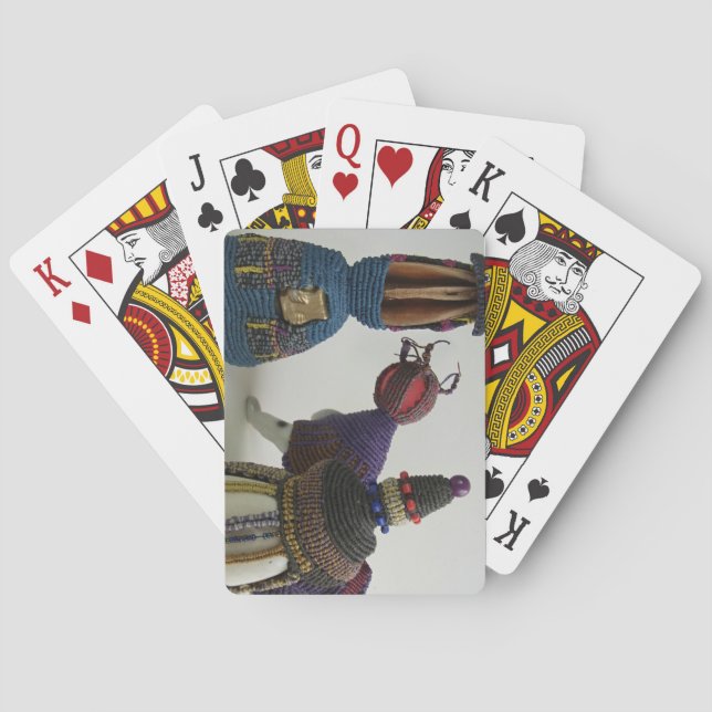 Baraja De Cartas Esculturas anudadas de la porcelana (Reverso)