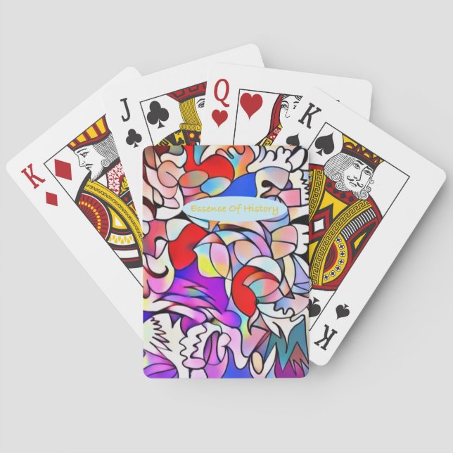Baraja De Cartas Esencia de tarjetas de reproducción de historia (Reverso)