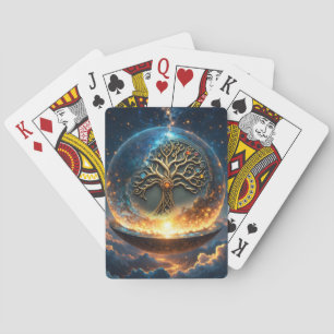 Baraja De Cartas Esfera de la Vida – El Árbol del Mundo Dorado. 