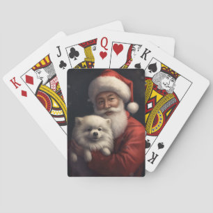 Baraja De Cartas Eskimo americano con Navidades festivos de Santa C