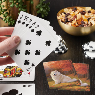 Baraja De Cartas Eskimo Americano inspirado en la caída de las hoja
