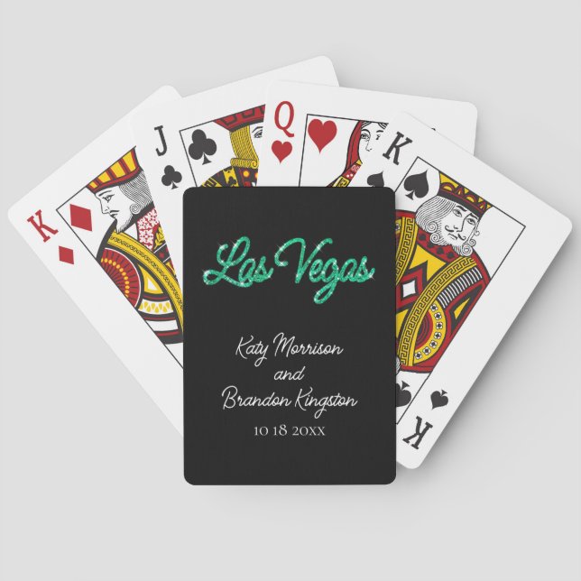 Baraja De Cartas Esmeralda Las Vegas (Reverso)