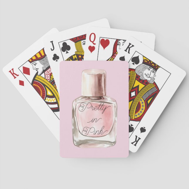 Baraja De Cartas Esmlate de uñas Pretty in Pink (Reverso)