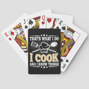 Baraja De Cartas Eso es lo que hago, cocino y sé cosas divertidas