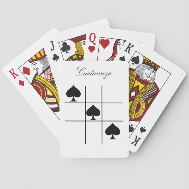 Baraja De Cartas Espadas negras Tic Tac Te Thunder_Cove (Reverso)