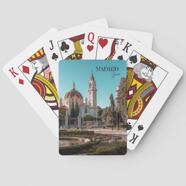 Baraja De Cartas España de Madrid Sueños de viaje (Reverso)