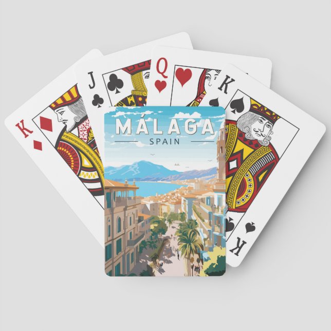 Baraja De Cartas España Málaga Viajes de arte (Reverso)