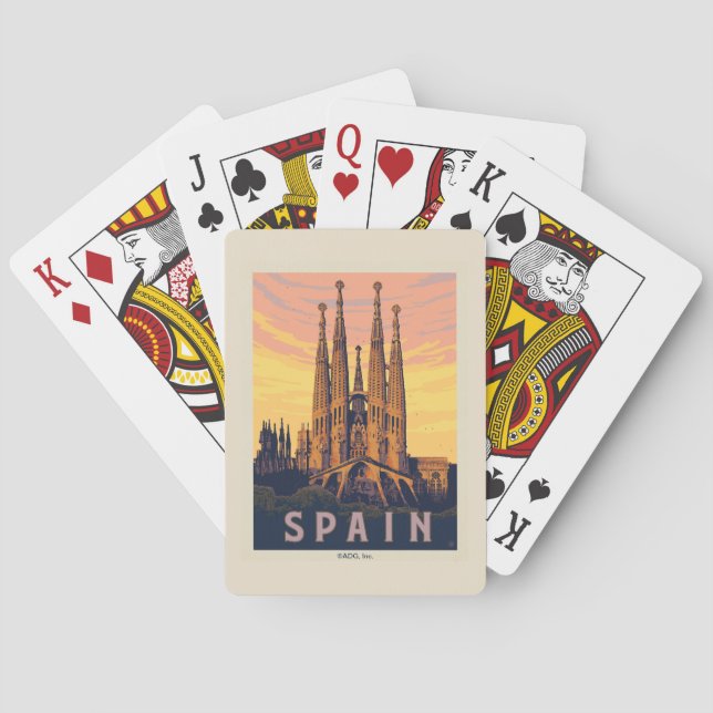 Baraja De Cartas España | Sagrada Familia (Reverso)