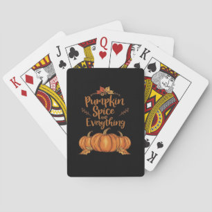 Baraja De Cartas Especias De Calabaza Y Todo Lo Bonito Halloween