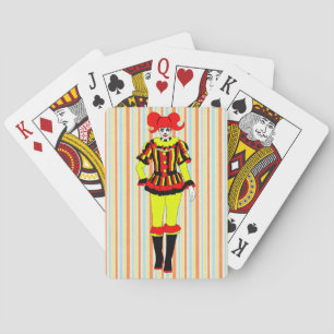 Baraja De Cartas Espectáculo de mujeres payasadas de circo espectác