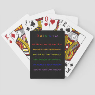 Baraja De Cartas Espectro arcoiris