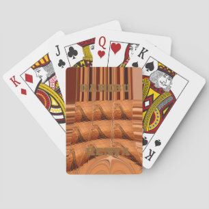 Baraja De Cartas Espejo africano tradicional: jirafa tejida