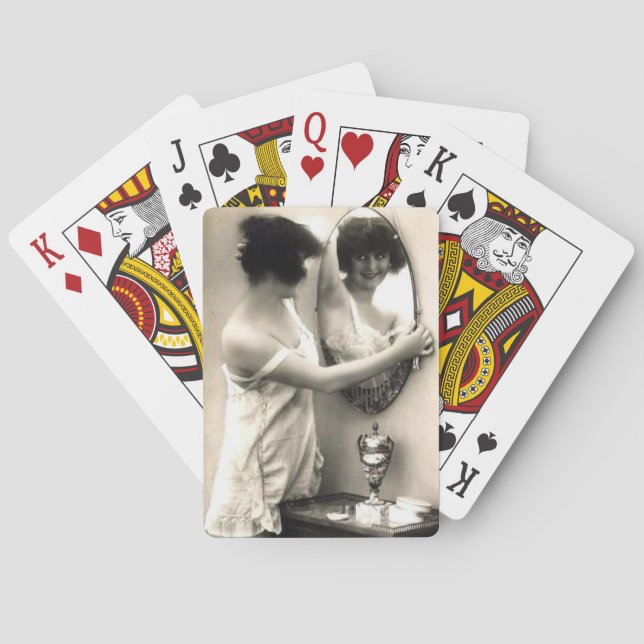 Baraja De Cartas Espejo Espejo Espejo Espejo Erotica Chica de Pin-U (Reverso)