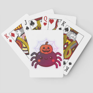 Baraja De Cartas Espeluznante Araña de Halloween Kawaii