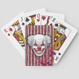 Baraja De Cartas Espeluznante Halloween del Carnaval de Payaso