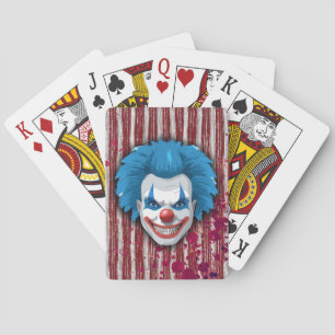 Baraja De Cartas Espeluznante Halloween del Carnaval de Payaso
