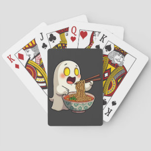 Baraja De Cartas Espeluznante Halloween Pastel Kawaii Ghost Comiend