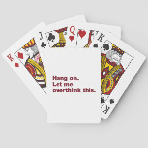 Baraja De Cartas Espera. Déjenme pensar esto