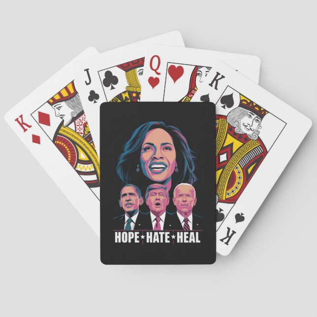 Baraja De Cartas Esperanza Odio Sanar Elevar Kamala 2024 (Reverso)