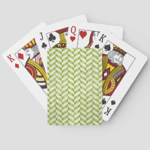 Baraja De Cartas Espiga abstracta en verde