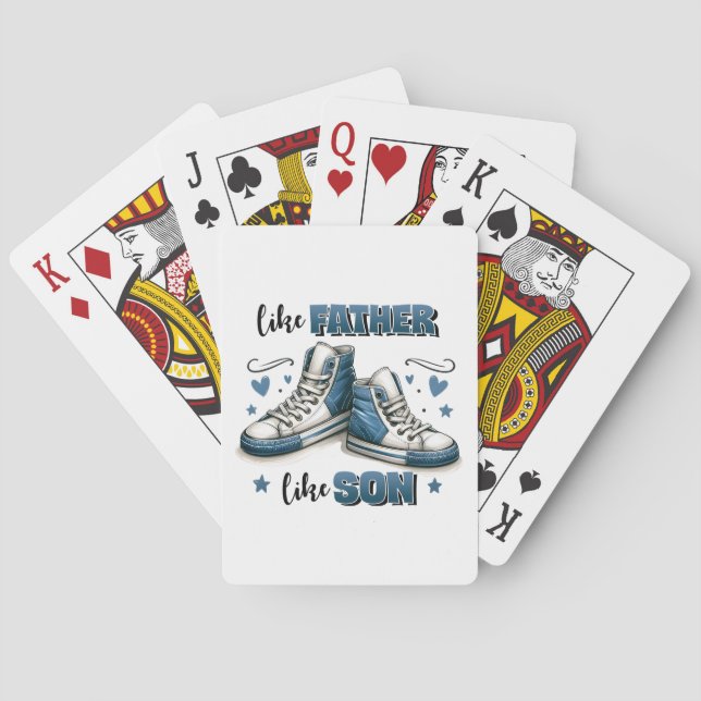 Baraja De Cartas Espinadores azules como padre, como hijo (Reverso)