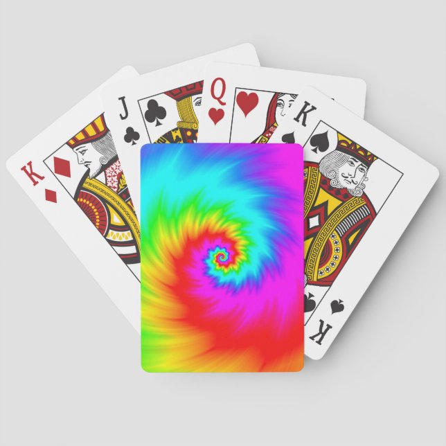 Baraja De Cartas Espiral arcoiris (Reverso)