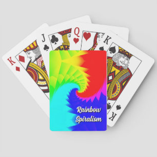 Baraja De Cartas Espiralismo arcoiris ( puedes cambiar las palabras