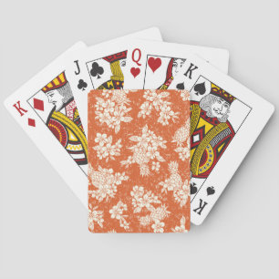 Baraja De Cartas Espíritu Aloha: Armonía Hibiscus-Pineapple.