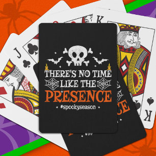 Baraja De Cartas Espíritu de Halloween Calavera Huesos Cruzados Div