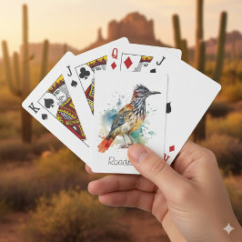 Baraja De Cartas Espíritu del desierto, corredor de caminos en acua