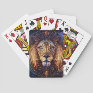 Baraja De Cartas Espíritu león Mandala Arte visionario