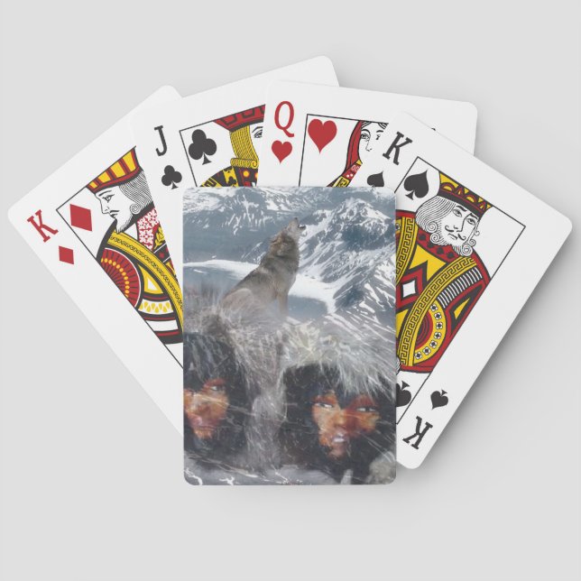 Baraja De Cartas Espíritu nativo en Alaska (Reverso)