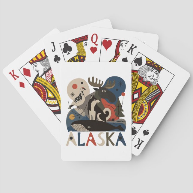 Baraja De Cartas Espíritu Salvaje de Alaska (Reverso)