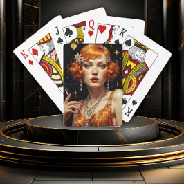 Baraja De Cartas Esplendor de Gatsby Dorado