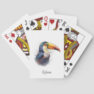 Baraja De Cartas Esplendor Tropical Toucan, personalizado