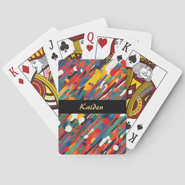 Baraja De Cartas Esplusa de pintura diagonal (Reverso)