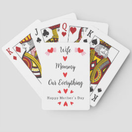 Baraja De Cartas Esposa Mamá Nuestro Todo Dulce Día de la Madre