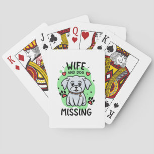 Baraja De Cartas Esposa y perro desaparecidos