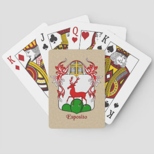 Baraja De Cartas Esposito Escudo heráldico y Mantle