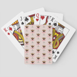 Baraja De Cartas Espresso Martini Pattern Pink