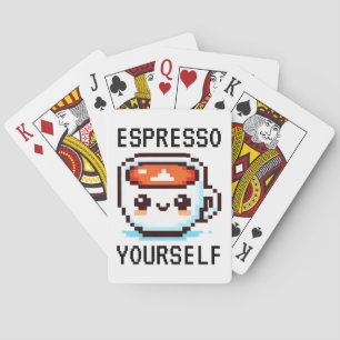 Baraja De Cartas Espresso tú mismo - Gracioso diseño de café de art