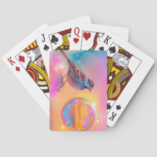 Baraja De Cartas Espuma colorida y burbuja arcoiris