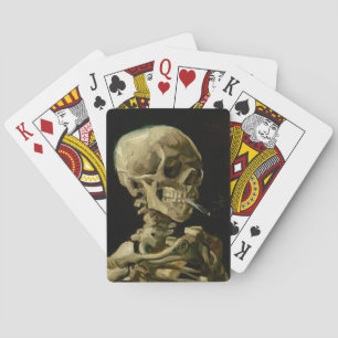 Baraja De Cartas Esqueleto con cigarrillo encendido Vincent van G