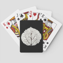 Baraja De Cartas Esqueleto de hoja de álamo 1