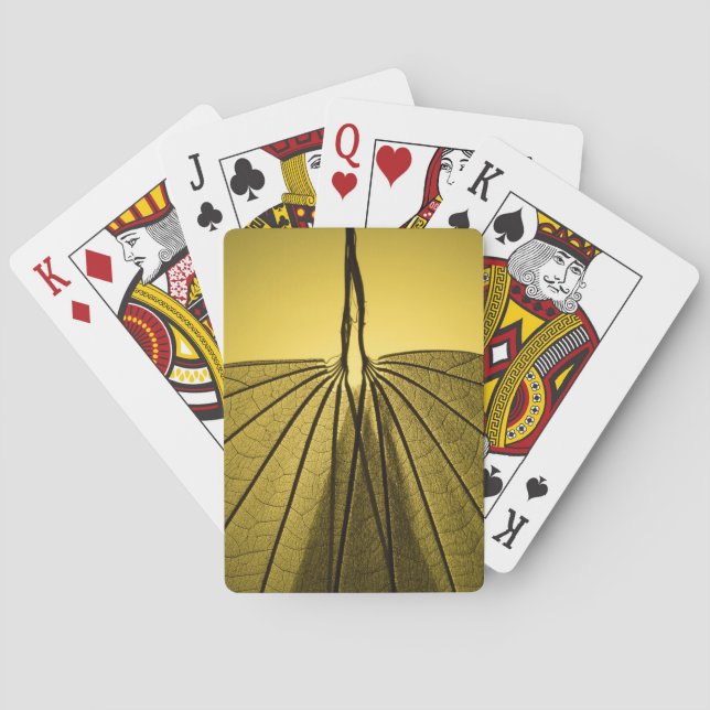 Baraja De Cartas Esqueleto de la hoja (Reverso)