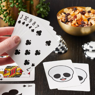Baraja De Cartas Esqueleto Fantasma Cara Chibi Pastel Goth Hallowee