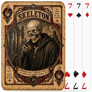 Baraja De Cartas Esqueleto, Monstruos de Circo Antiguo