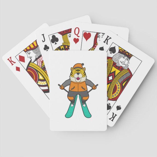 Baraja De Cartas Esquiador de tigres (Reverso)